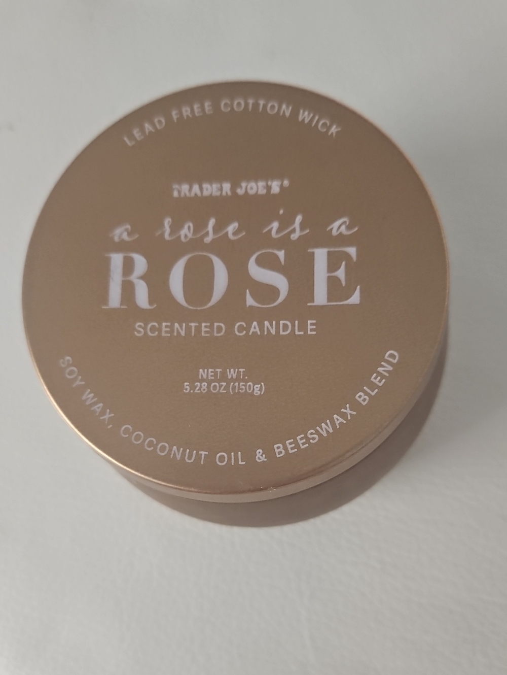 Trader Joe's "A Rose is a Rose" Scented Candle - Rare Seasonal Limited Edition